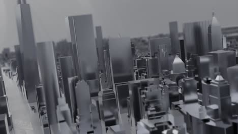 Ciudad-Metal-Plata-Nueva-York-Dof-Modelo-Nyc-Estados-Unidos-Rascacielos-Brillante-Paso-Elevado-4k