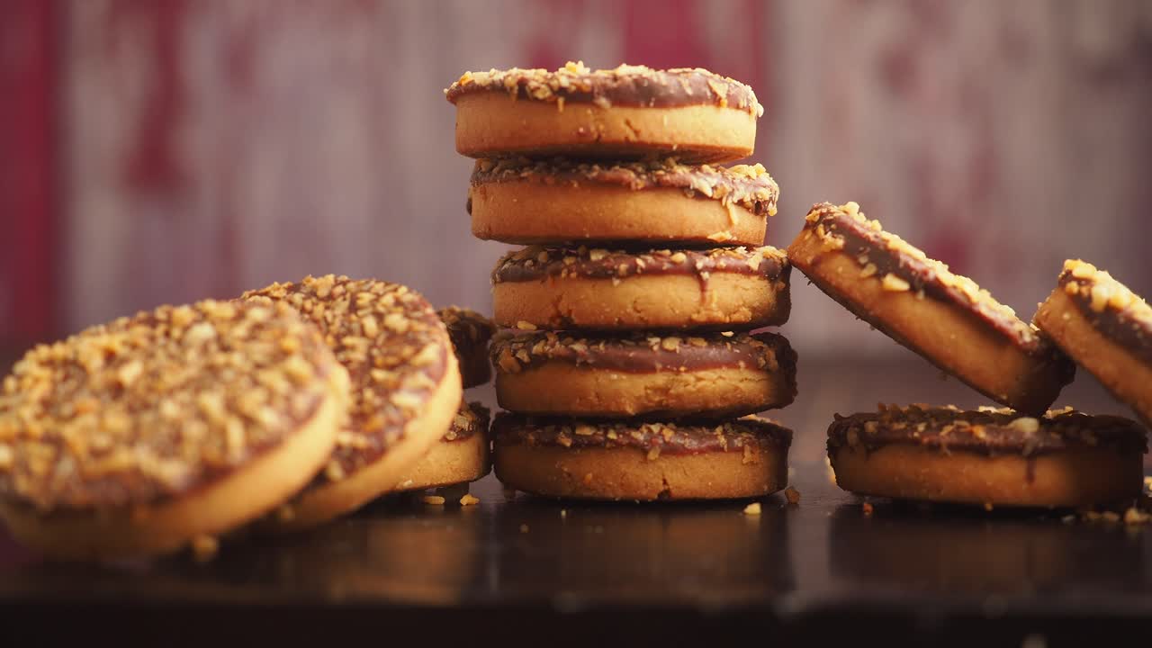 Cookies med choklad och nötter