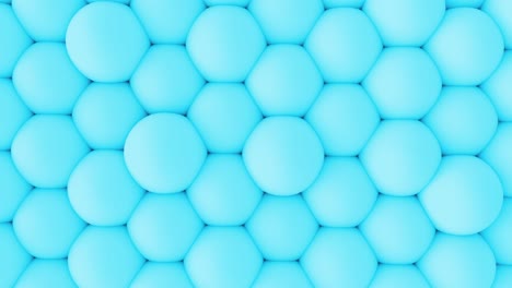abstract 3d formas suaves bolas azules animación de pared. 4k imágenes en bucle.