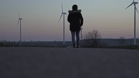 Silueta-De-Caminar-En-La-Distancia