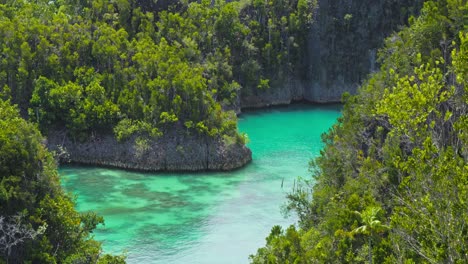 Stunning Tropical Turquoise Lagoon Amidst Lush Green Islands