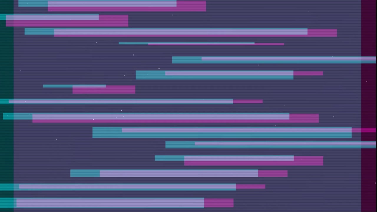 Digital Glitch Effect with Horizontal Lines and Noise