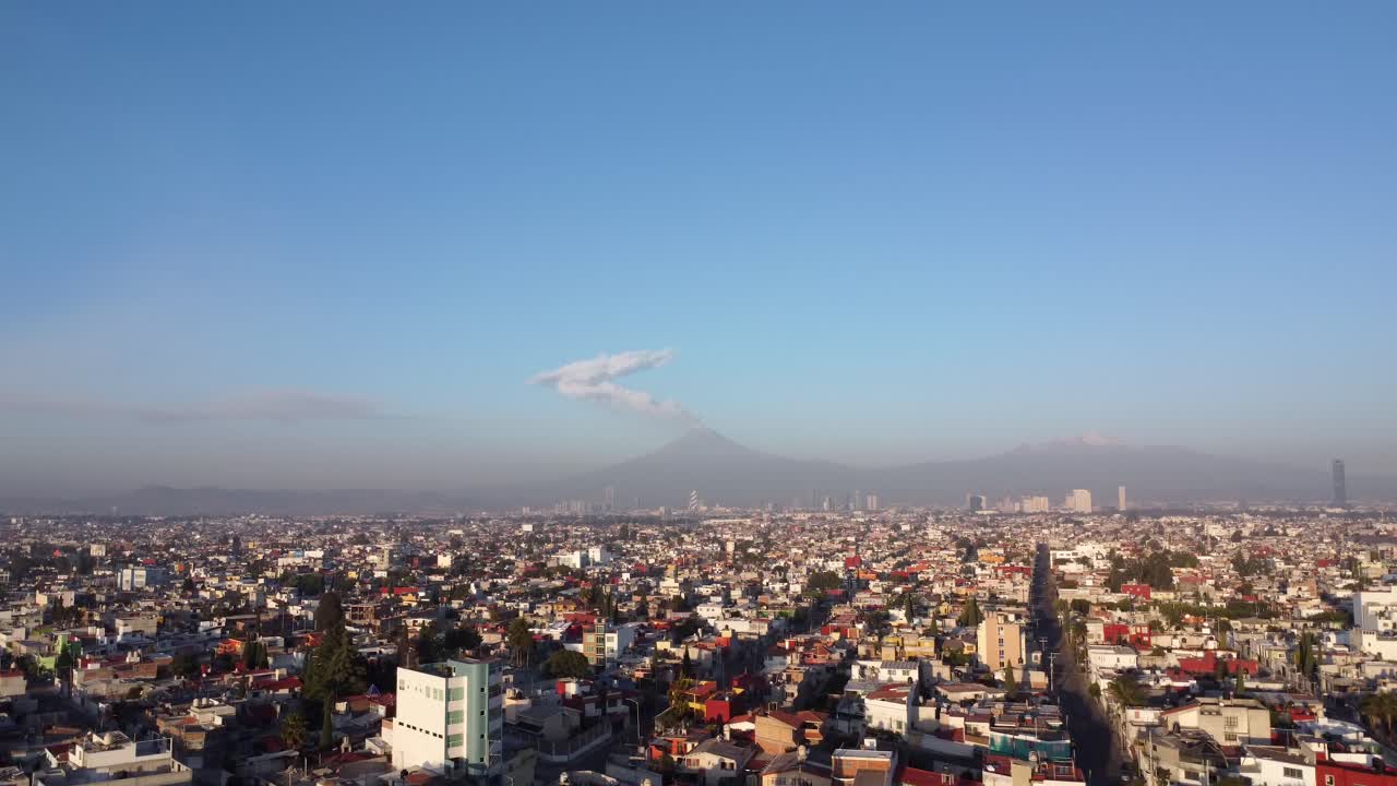 toma aerea drone volcanes de puebla