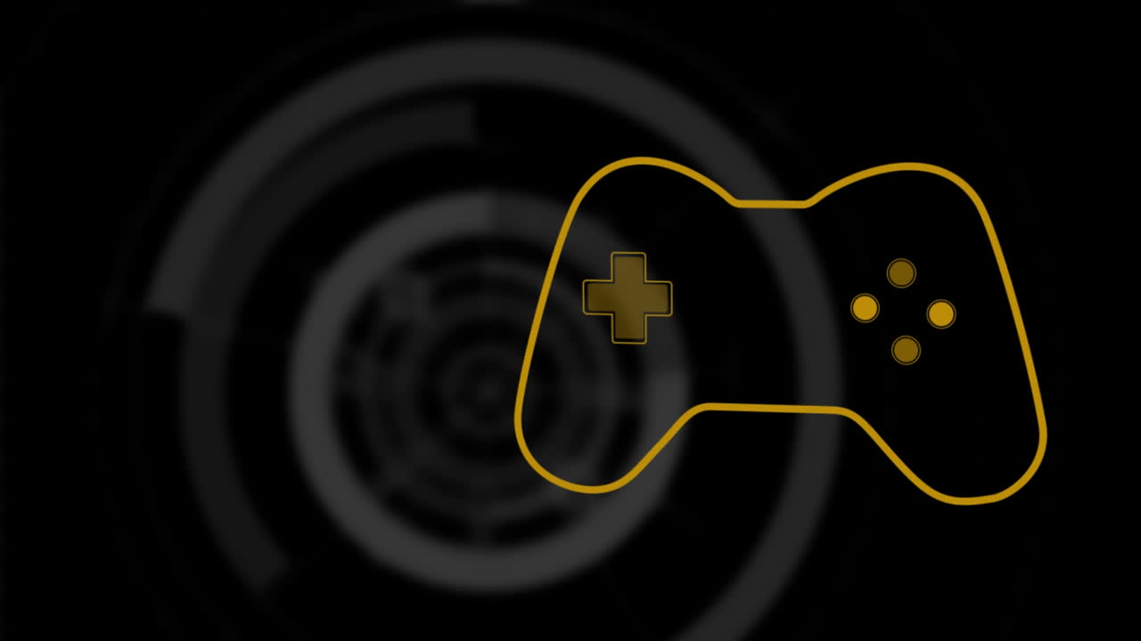 animación del logotipo amarillo del videojuego