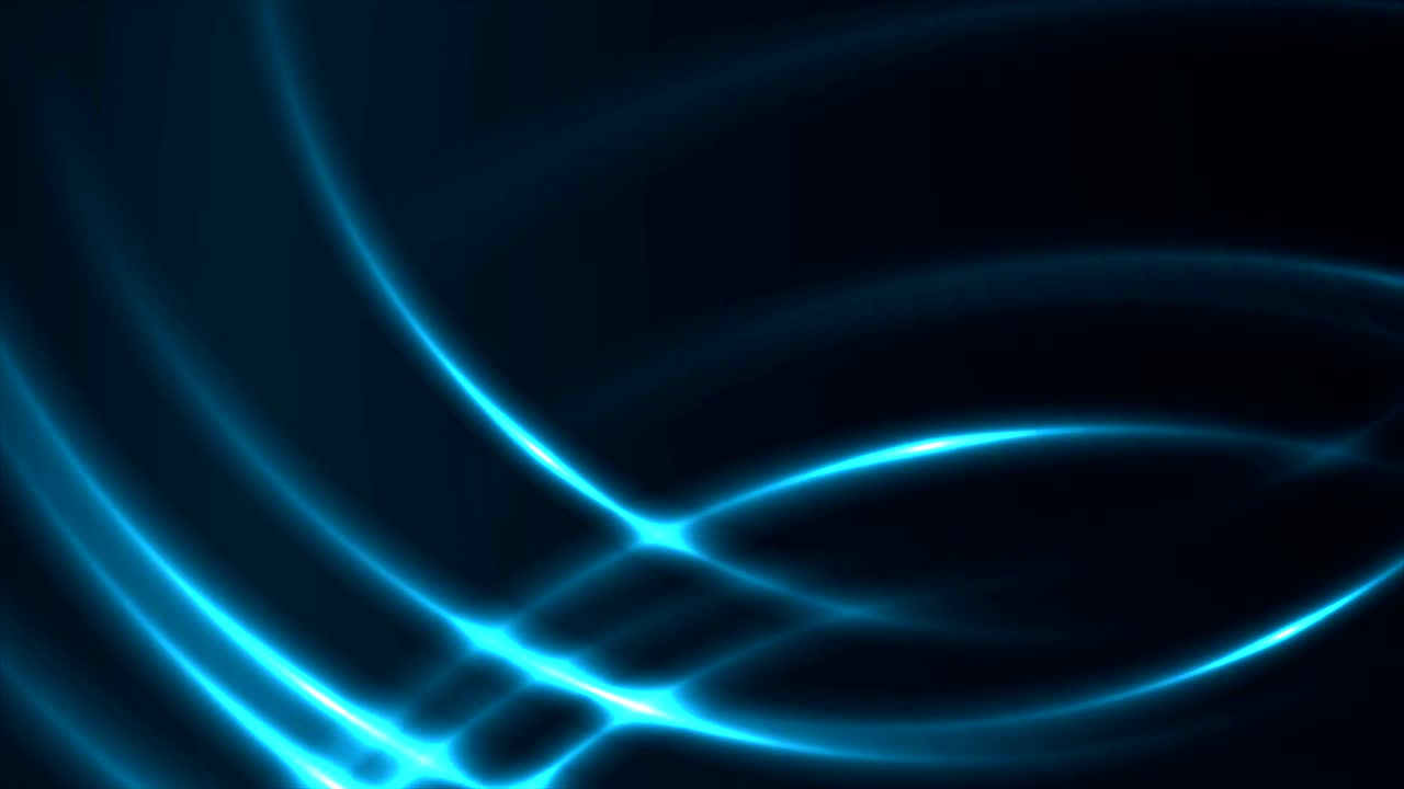 반이는 추상적인 파란색 네온 비디오 애니메이션