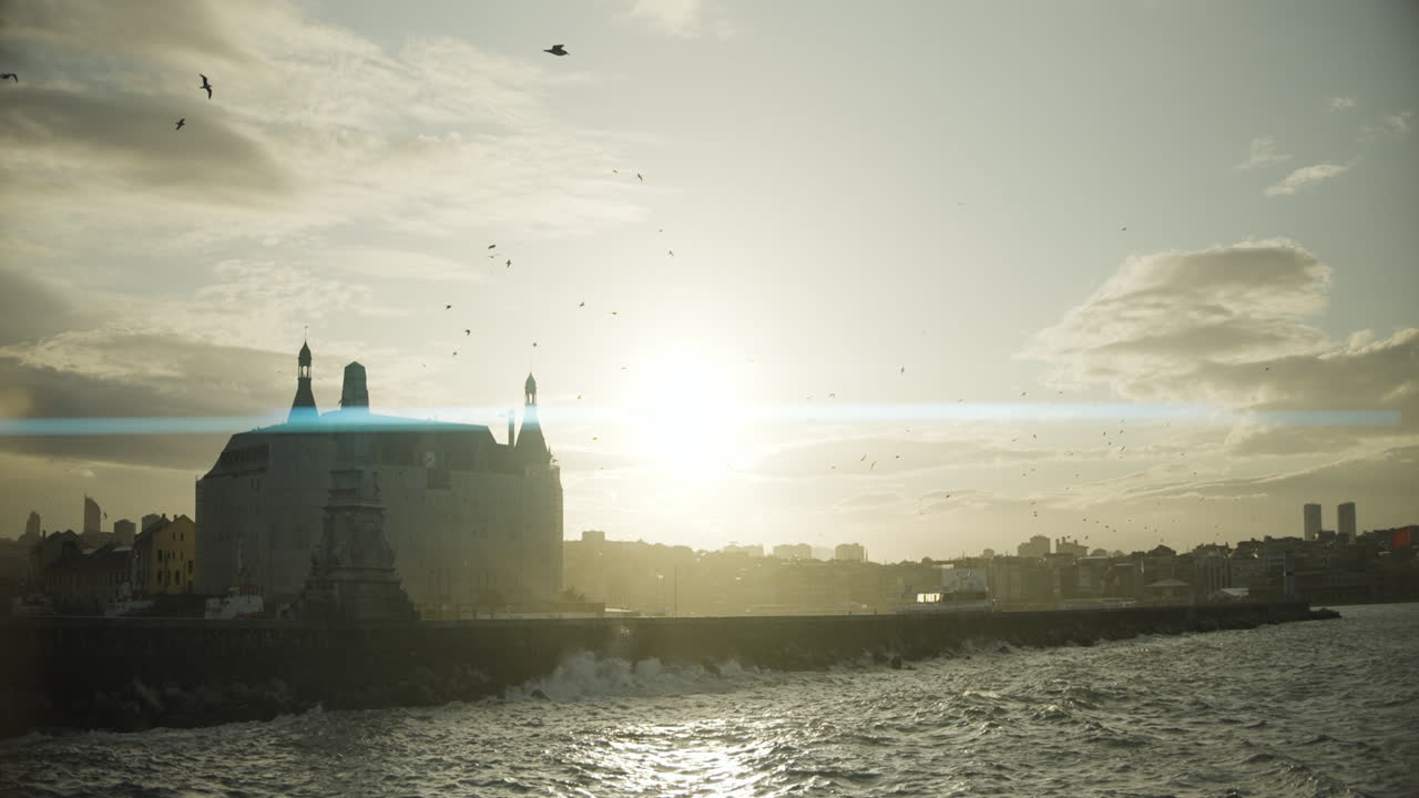 закат в стамбуле над морем