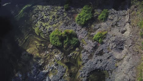 Aerial-view-rising-over-the-top-of-Haruru-Falls-in-New-Zealand