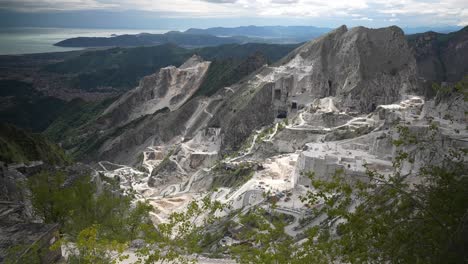 View of Carrara&#039;s marble mines. Italy