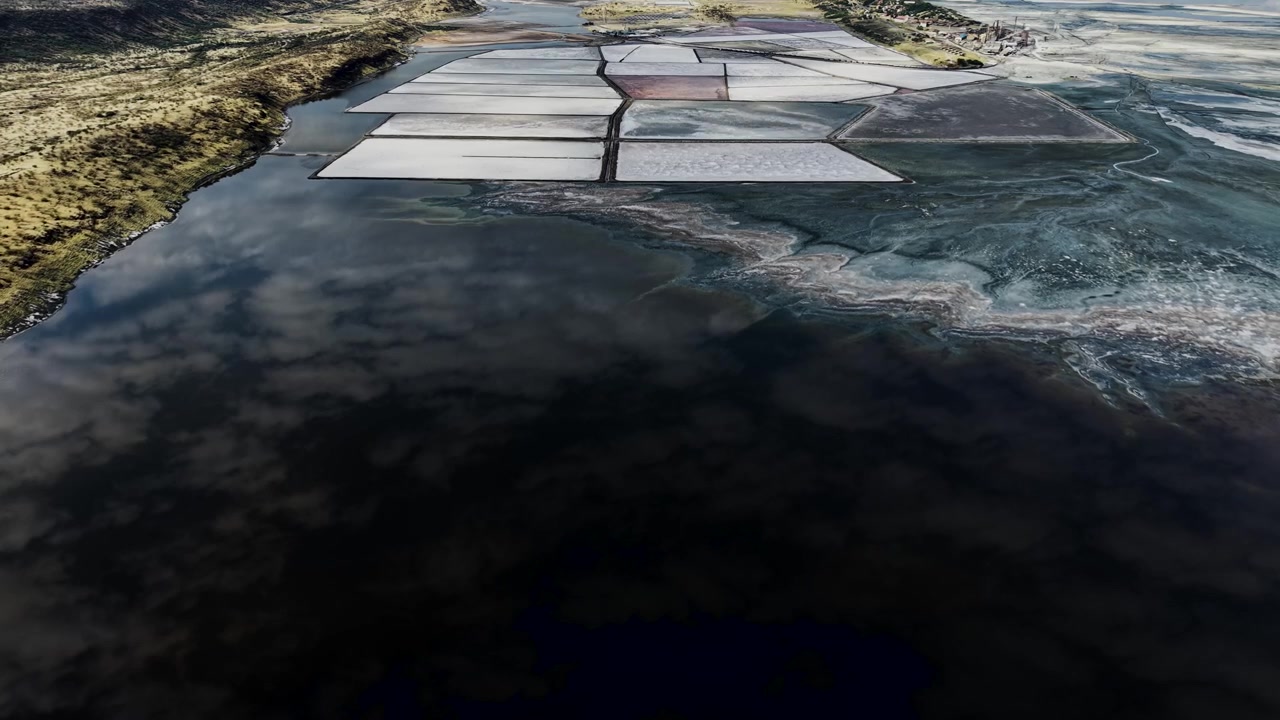 Lake Magadi kenya Sodaash Alkaline water salt lake Trona mineral deposits rift valley kenya . kenyan lake with Trona.