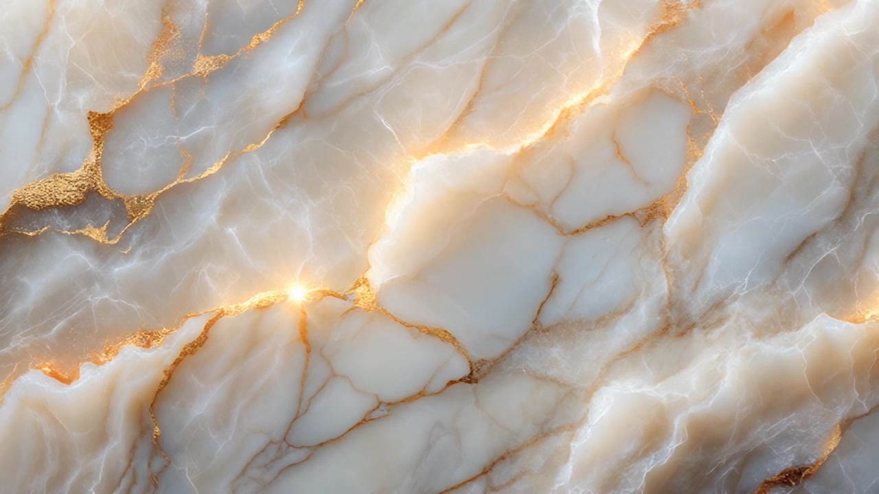 Texture Astratta di Marmo Bianco con Venature Dorate Luminose
