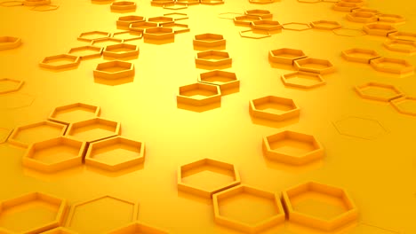 el fondo de los hexágonos