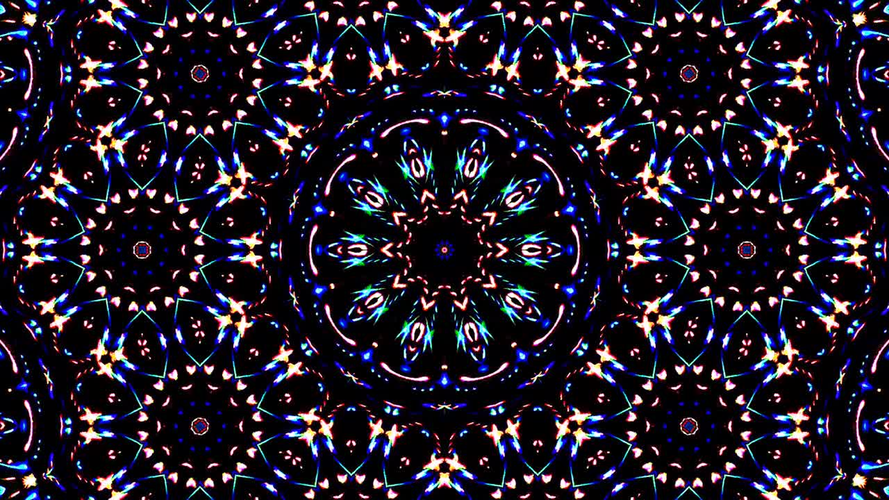 hermosas líneas abstractas brillando luz brillante conjunto suave rojo azul movimiento de color en fondo negro