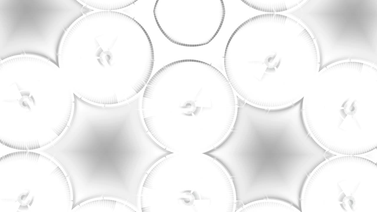 animación de caleidoscopio redondo abstracto, fondo de alta tecnología con círculos.