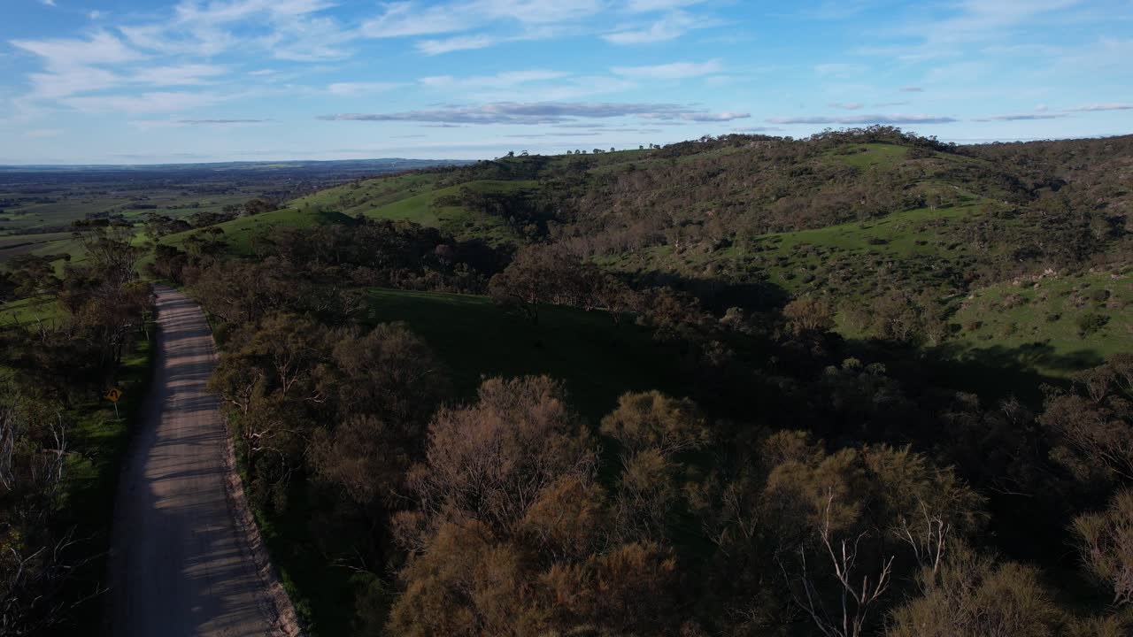 Paesaggio al Rifle Range Lookout a Bethany, Australia meridionale - Scatto con drone