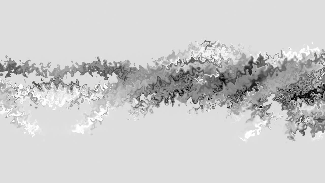 크리에이티브 블랙 앤 화이트 플로잉 터블런스 라인: 색 배경의 추상적인 모션, 4k 회색 그라디언트, 타이틀, 인트로, 트랜지션, 비즈니스 프레젠테이션을 위한 미니멀 모션 아트 애니메이션