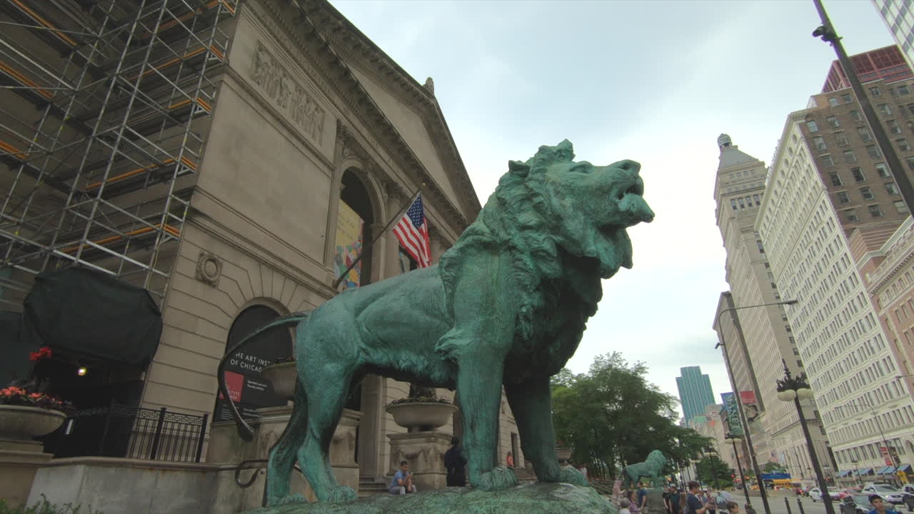 Chicago Art Institute Lion Sculptures