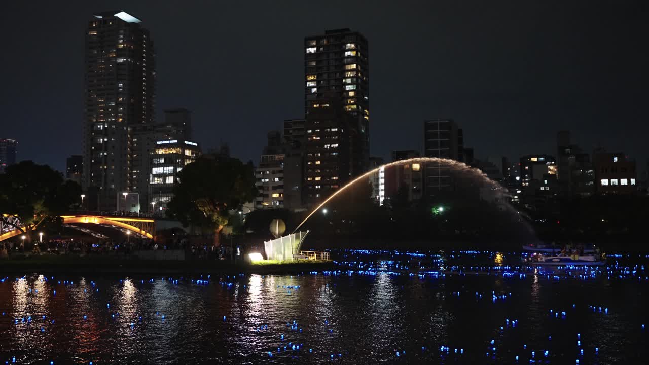 Fountain on Nakanoshima, Osaka Japan