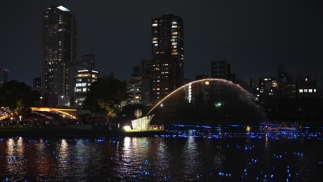 fountain on nakanoshima, osaka japan