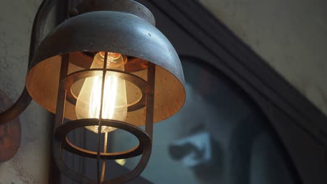 rustic vintage wall lamp