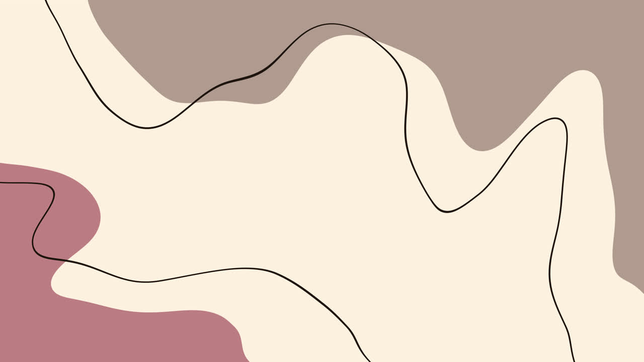 Abstract Animation of Flowing Lines and Organic Shapes