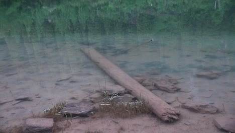 kaindy lake in kazakhstan known also as birch tree lake or underwater forest
