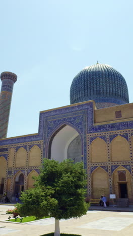 the gur-e amir mausoleum in uzbekistan