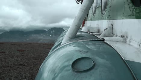 floatplane on a mountain top