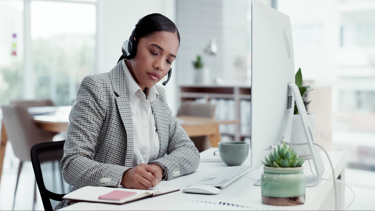 Telemarketing, Schreiben und Geschäftsfrauen