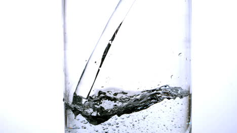 water being poured into a glass