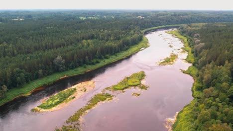 river daugava near the city of kraslava