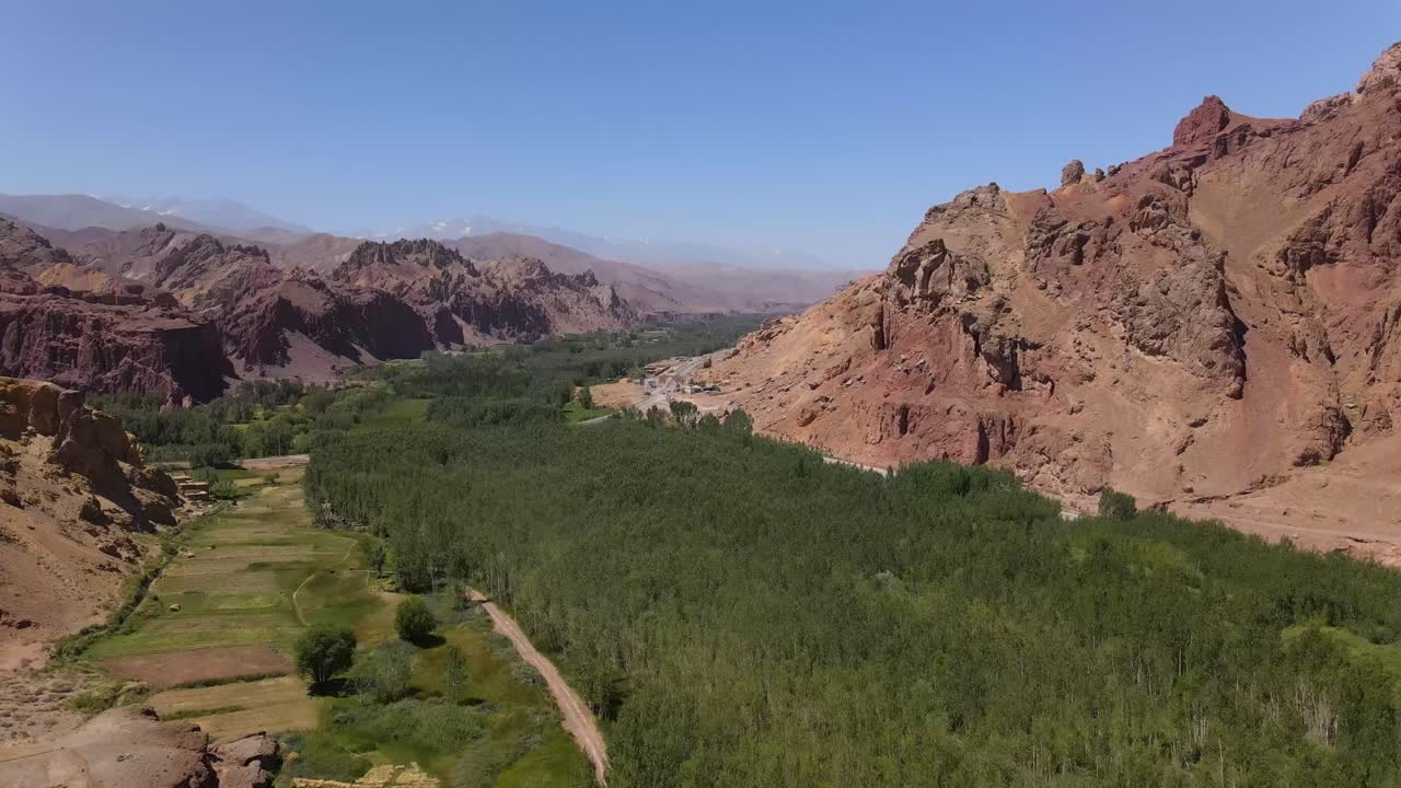 Drone footage from Bamyan way January 12, ?2022