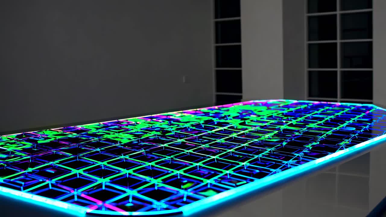 Modern LED Table with Colorful Illumination