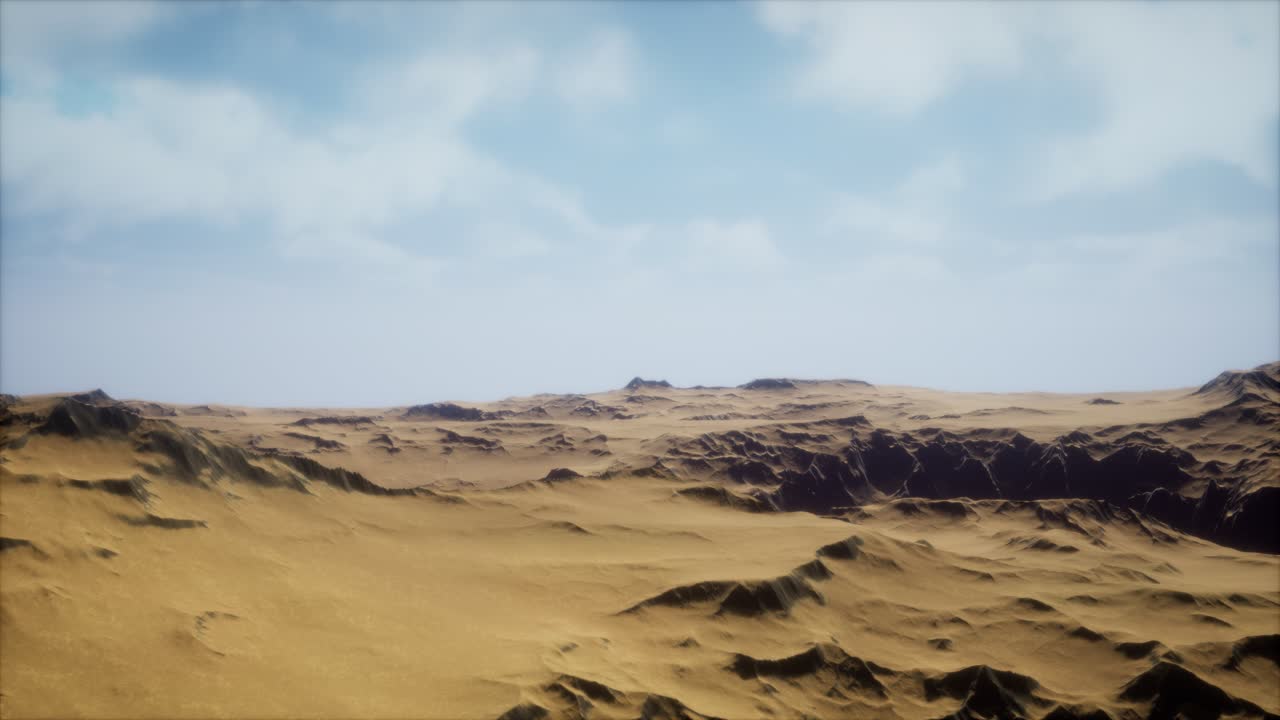 모래 사막의 사막 폭풍