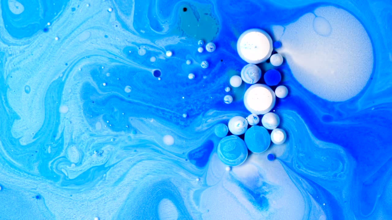 움직이는 색상, 액체 효과, 비누 거품