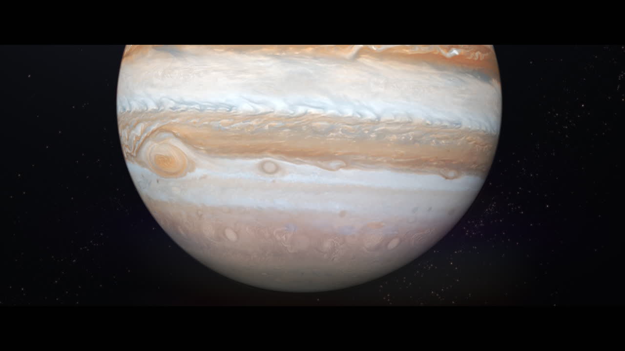 Jupiter planet viewed from space