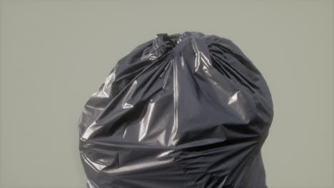 close up of a plastic bag for trash waste