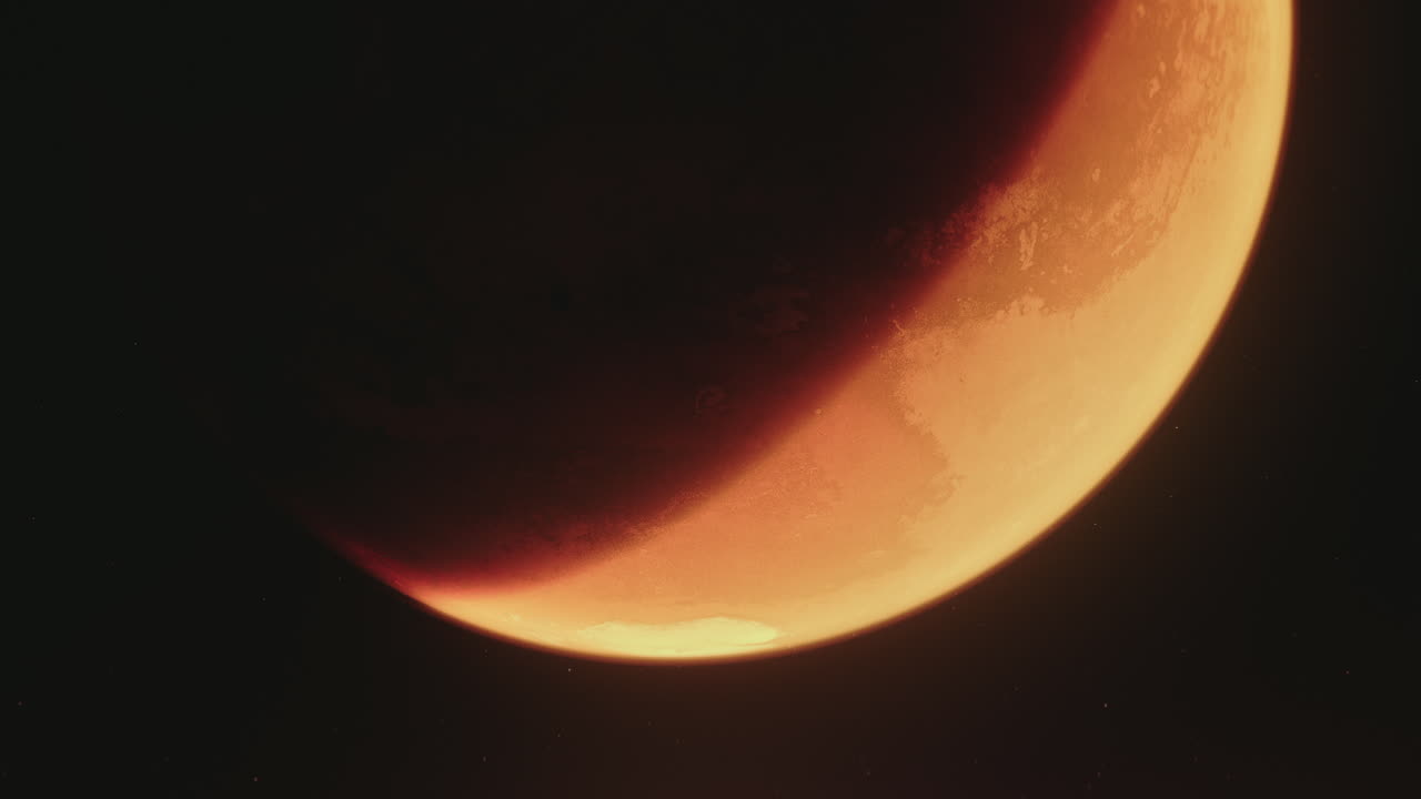 Planet Mars vieved from Space