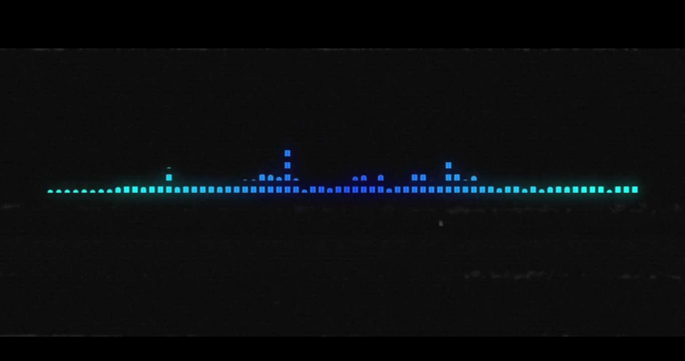 Animation of interference over light spots on black background