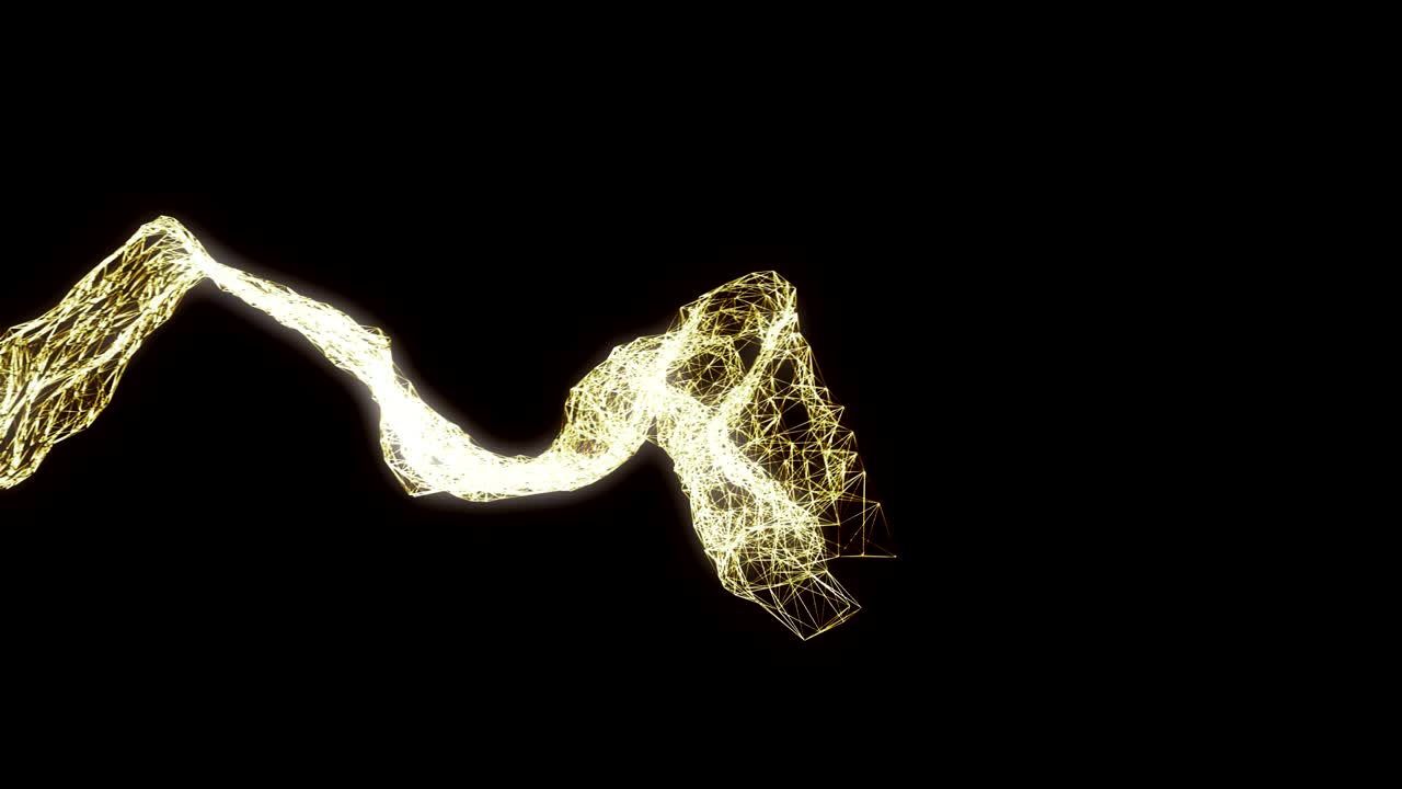 연결된 선과 점이 있는 추상적인 형태입니다.