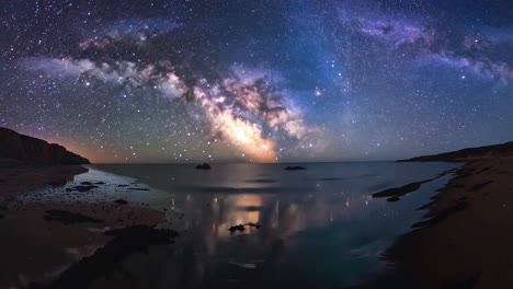 night sky over the beach