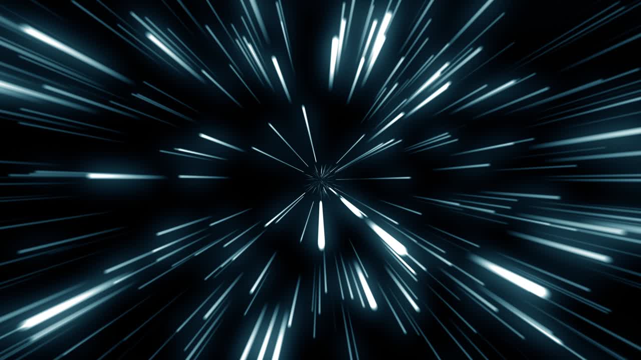 Looped animation. Jump at superluminal speed between the stars