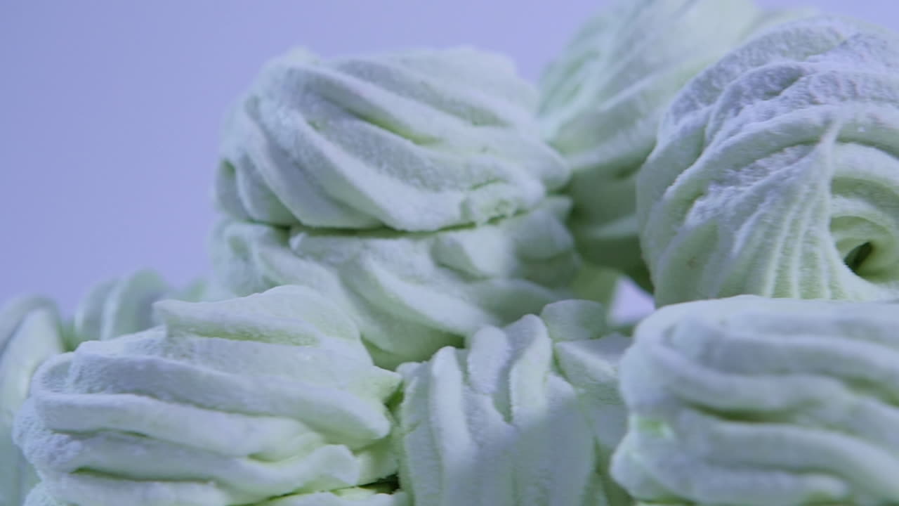 밝은 녹색 마쉬멜로 어리