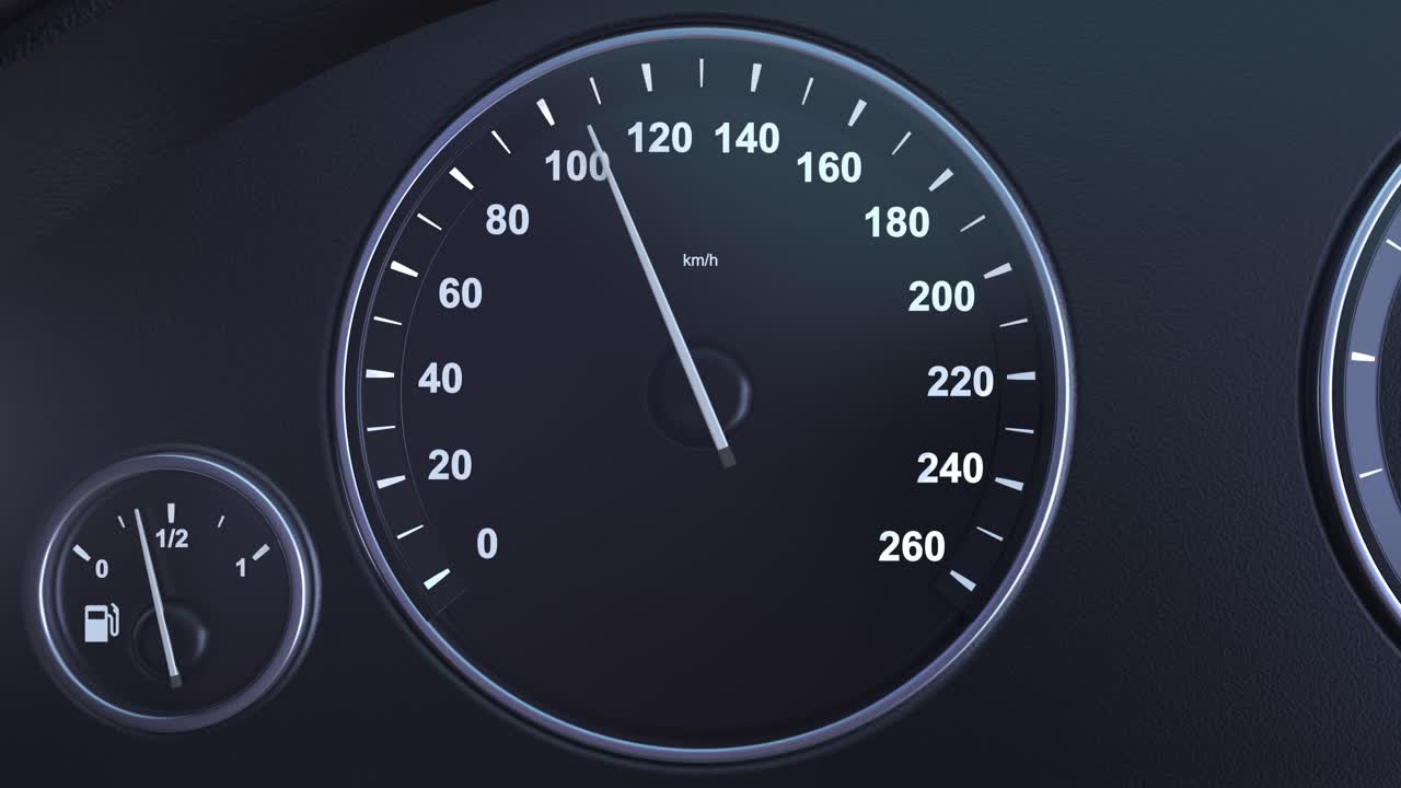 el velocímetro del coche capta la velocidad