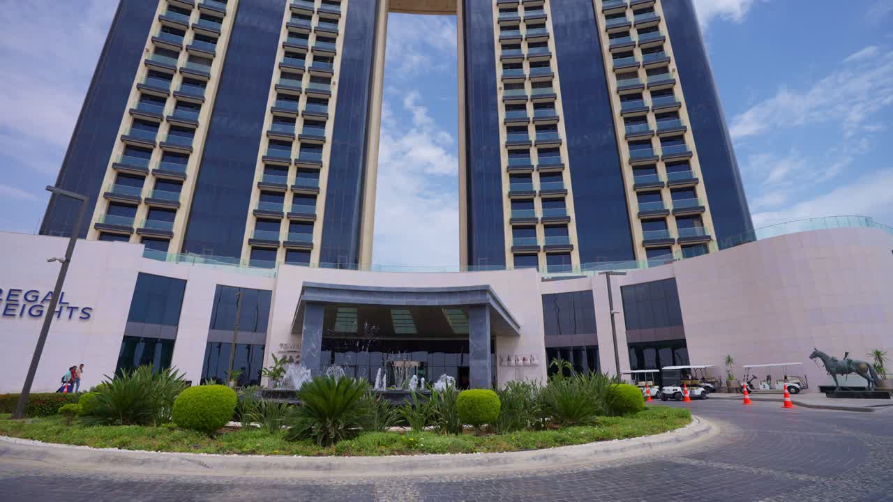 이집트 엘알라메인 (el alamein) 에 있는 호텔의 풍경.