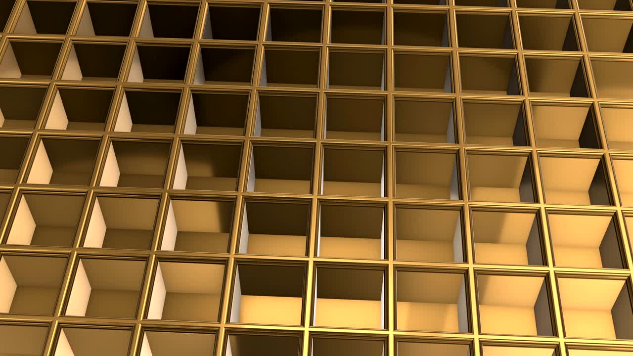 fondo dorado animado en 3d