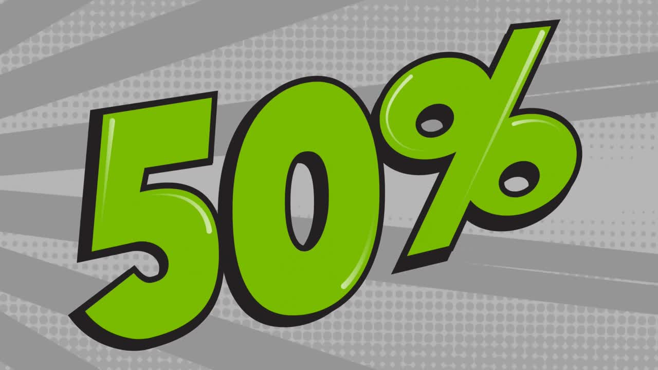 회색 회전 줄무 ⁇ 에 녹색으로 마이너스 50 퍼센트의 애니메이션