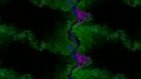 Grünes,-Lila-Und-Schwarzes-Muster,-Grafik