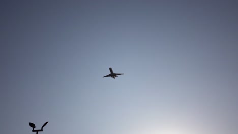 aterrizaje del avión a tiempo viento fuerte