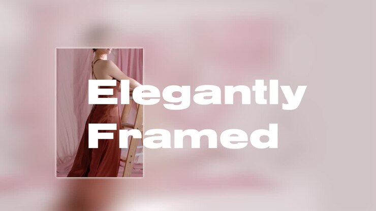 Elegant Woman in Silk Dress