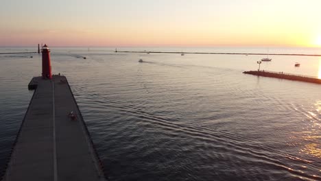 A-pier-shown-in-the-early-evening-light